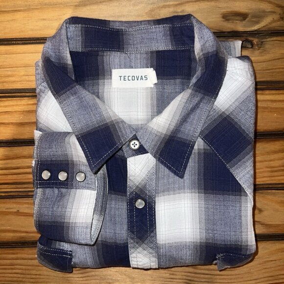 Tecovas Other - Tecovas Western Pearl Snap Mens XXL Ranch Rodeo Wear Cowboy Plaid Button Shirt